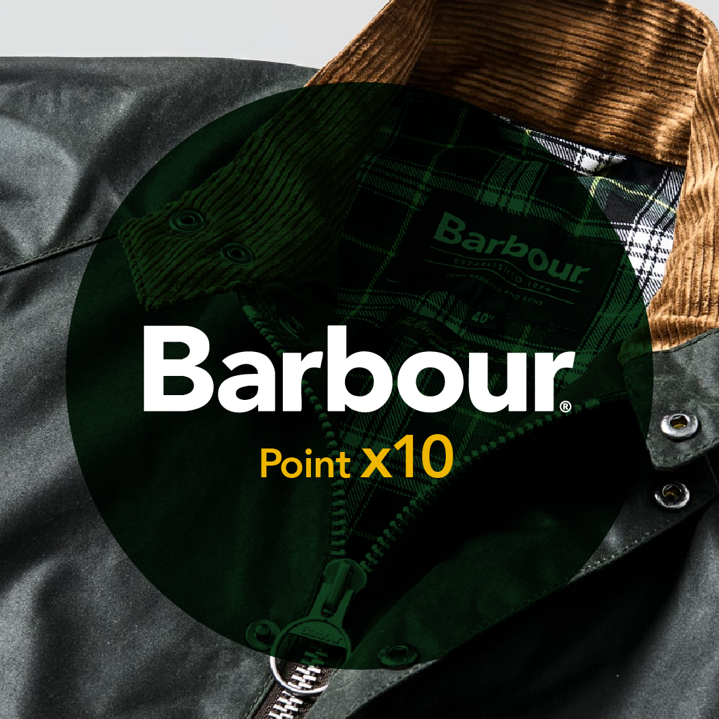 「Barbour」ポイント10倍フェア開催!