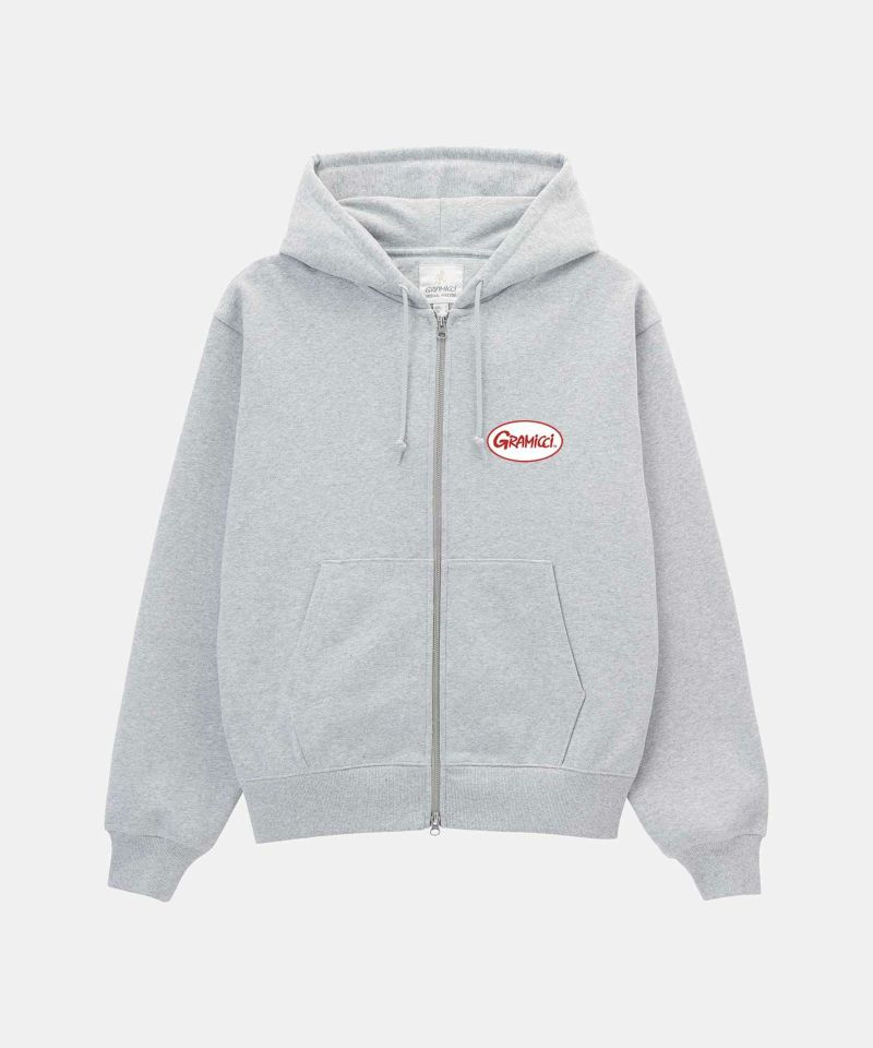 GRAMICCI / OVAL PATCH ZIP HOODED SWEATSHIR