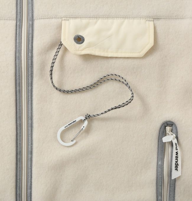 and wander / wool fleece cardigan