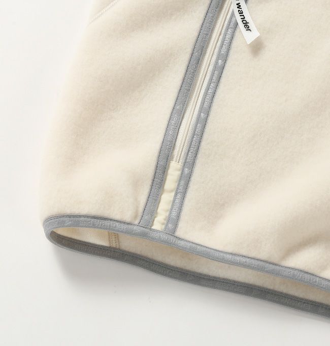 and wander / wool fleece cardigan