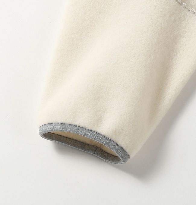 and wander / wool fleece cardigan