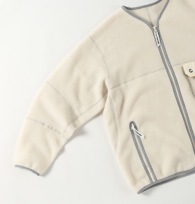 and wander / wool fleece cardigan