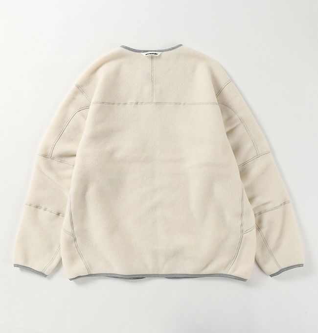 and wander / wool fleece cardigan