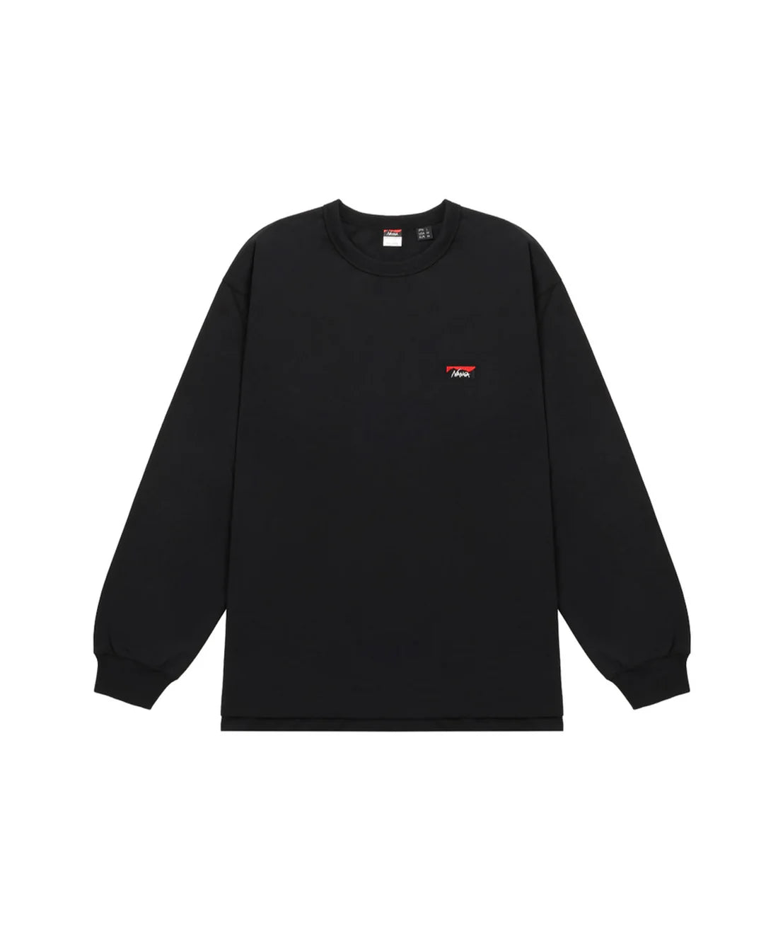 NANGA / ECO HYBRID BOX LOGO EMBROIDERY L/S TEE(UNISEX)