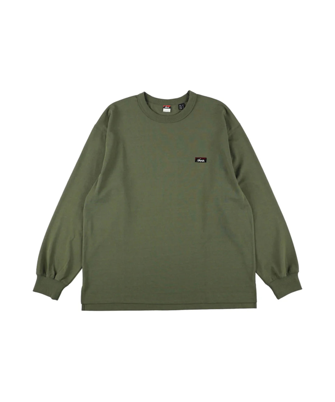 NANGA / ECO HYBRID BOX LOGO EMBROIDERY L/S TEE(UNISEX)