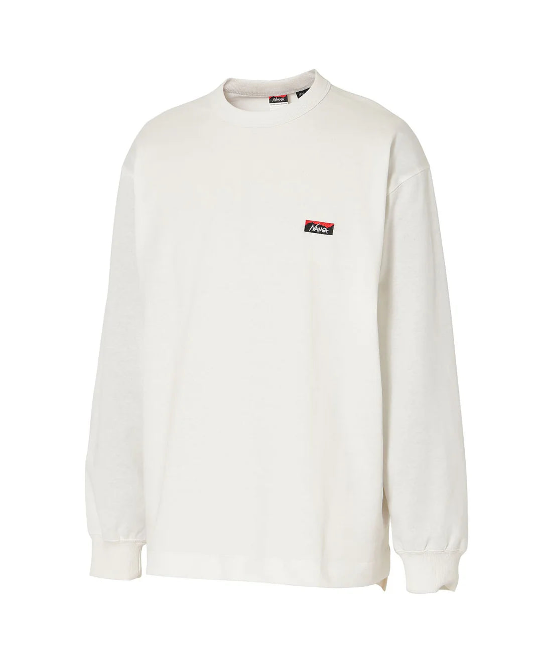 NANGA / ECO HYBRID BOX LOGO EMBROIDERY L/S TEE(UNISEX)