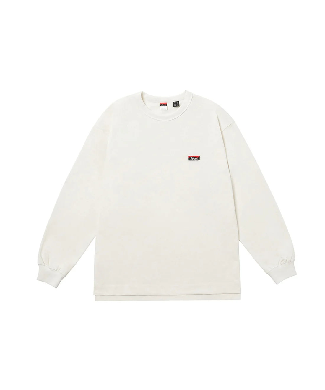 NANGA / ECO HYBRID BOX LOGO EMBROIDERY L/S TEE(UNISEX)