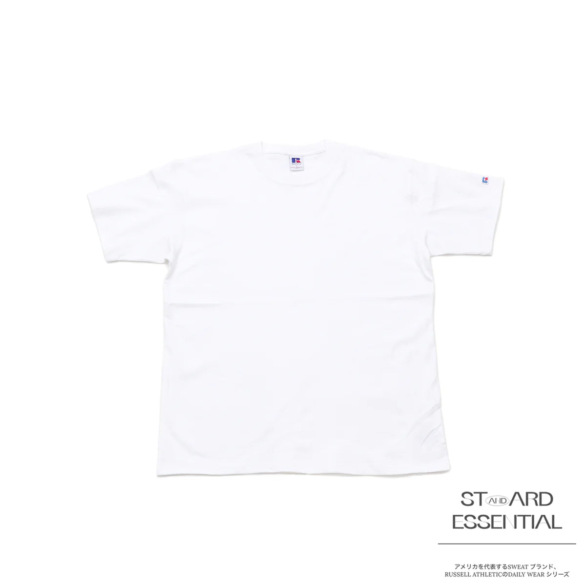 RUSSELL ATHLETIC / -STANDARD ESSENTIALS- RUSSEL LOGO T-SH<RJ-1037>