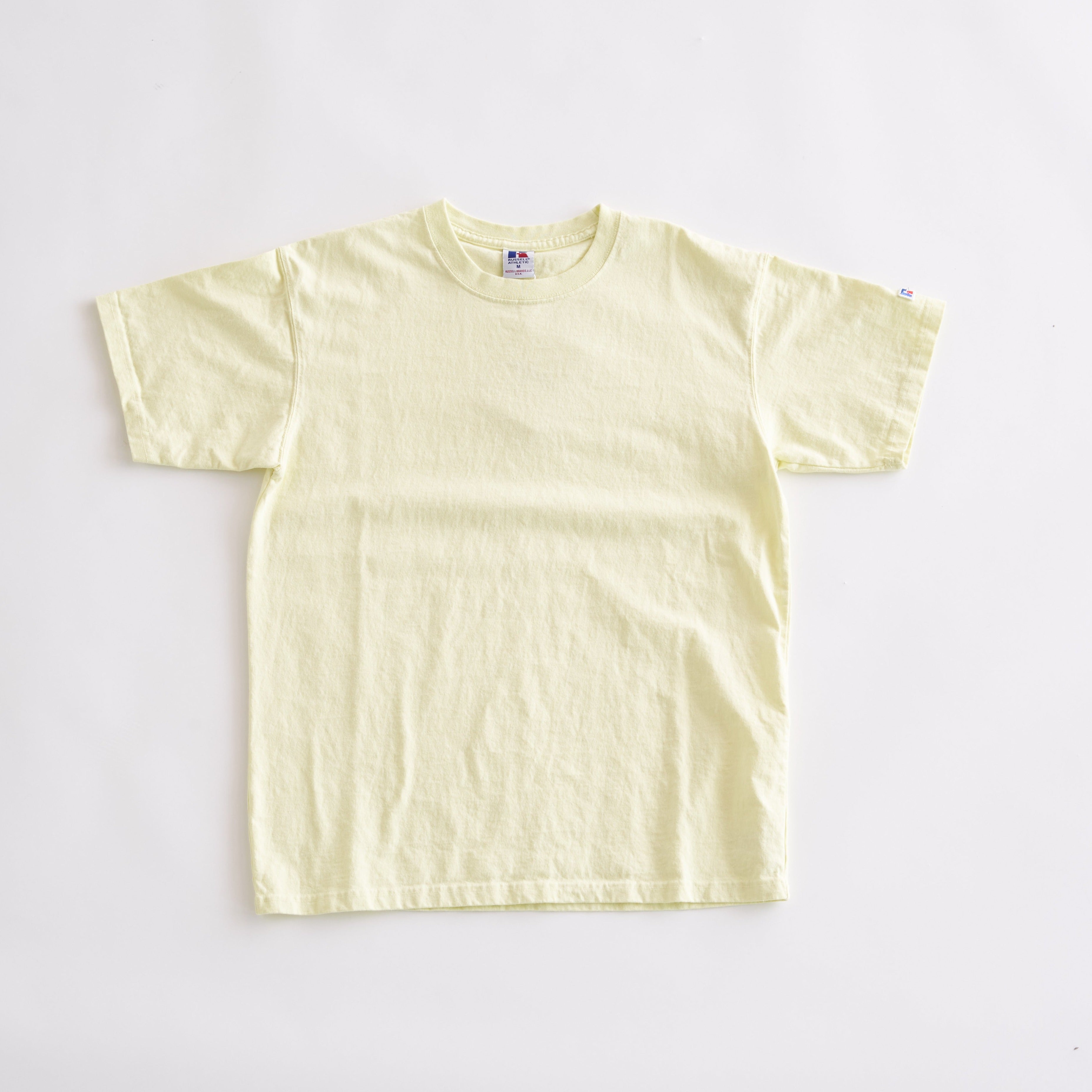 RUSSELL ATHELETIC / Germent Dyed Cotton Jersey S/S T