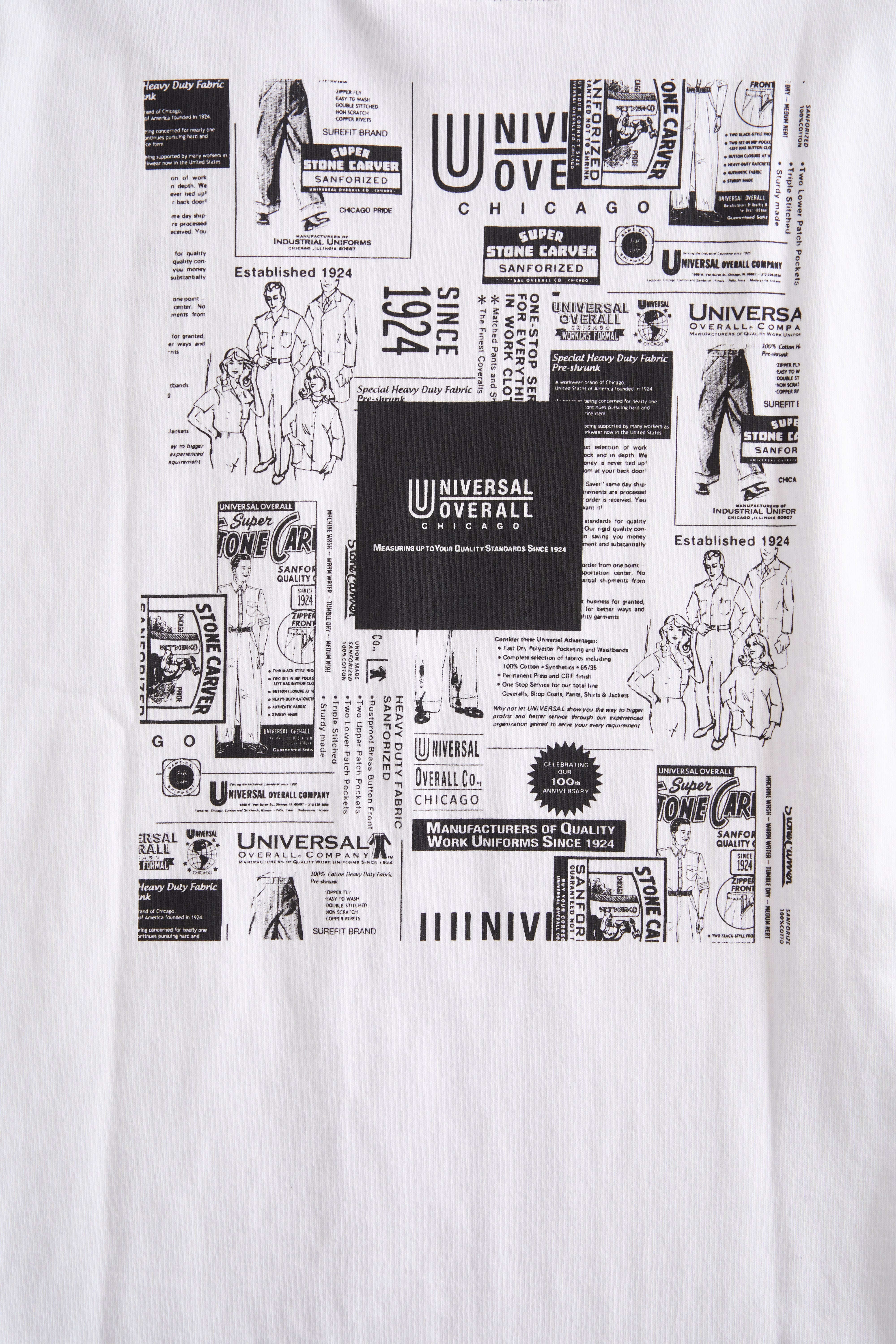 UNIVERSAL OVERALL / 100th BANDANA TEE