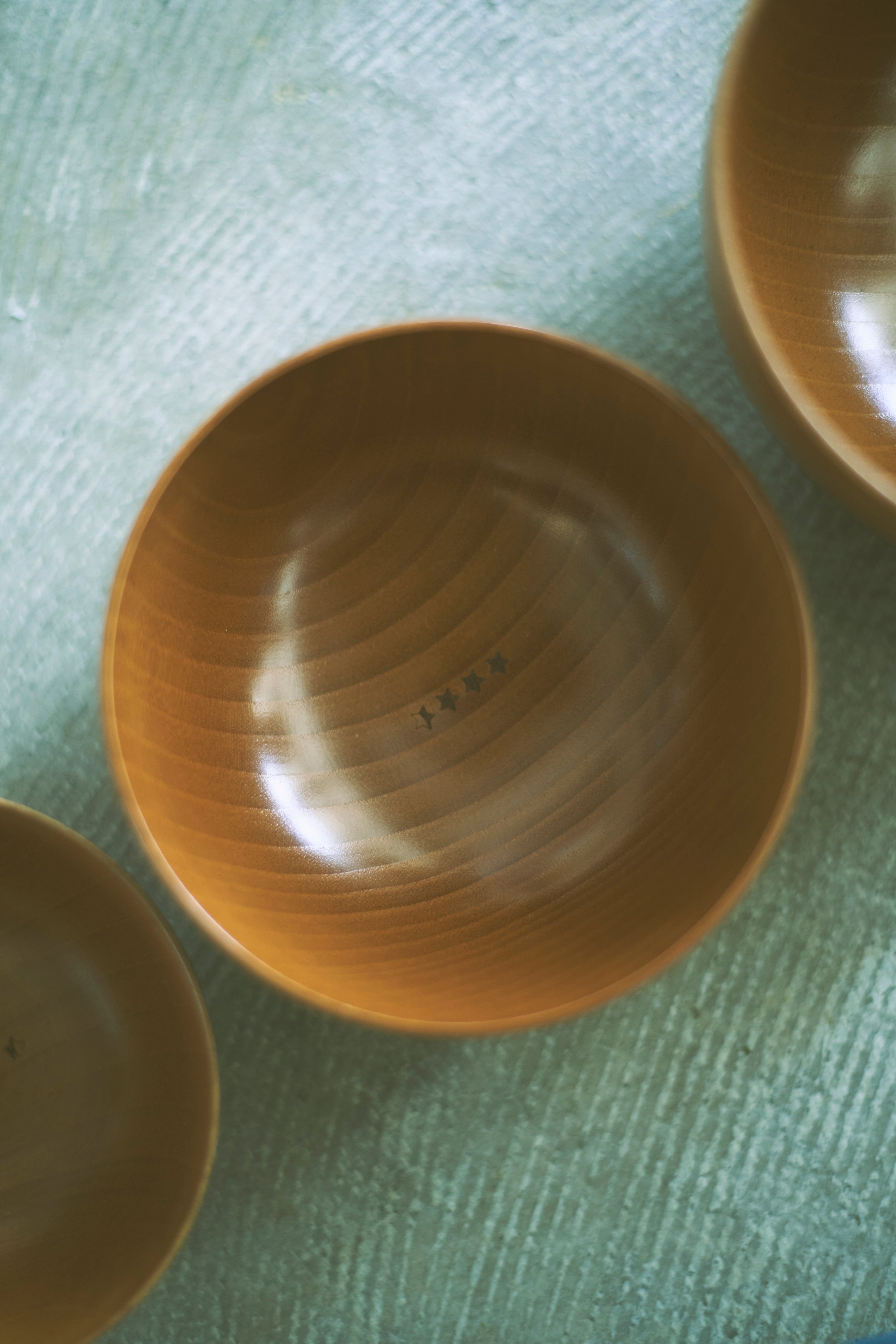 &NUT / WOODEN CAMP BOWL SET OF 3PCS BROWN