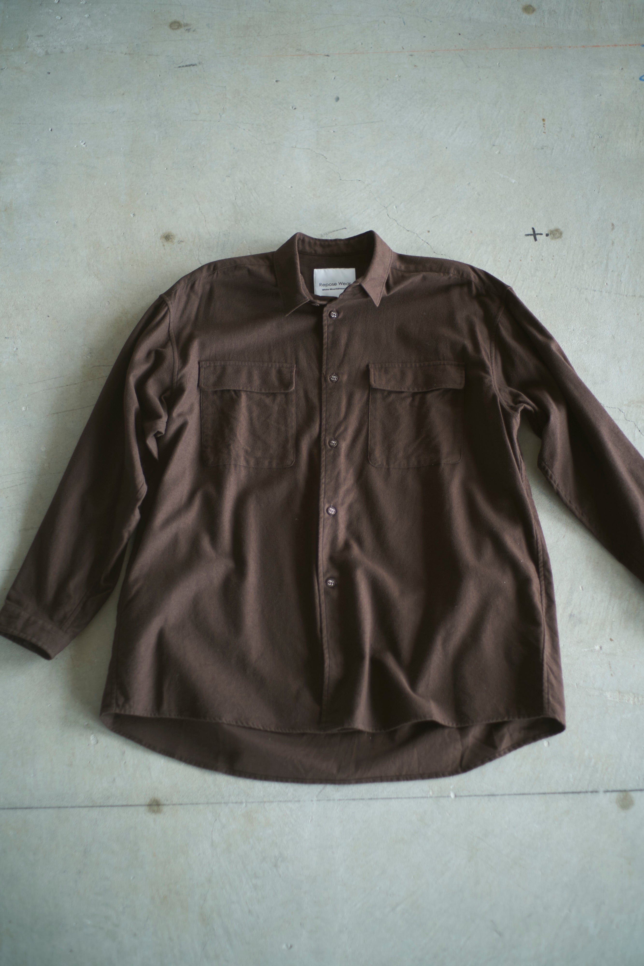 White Mountaineering / MOLESKIN WIDE SHIRT