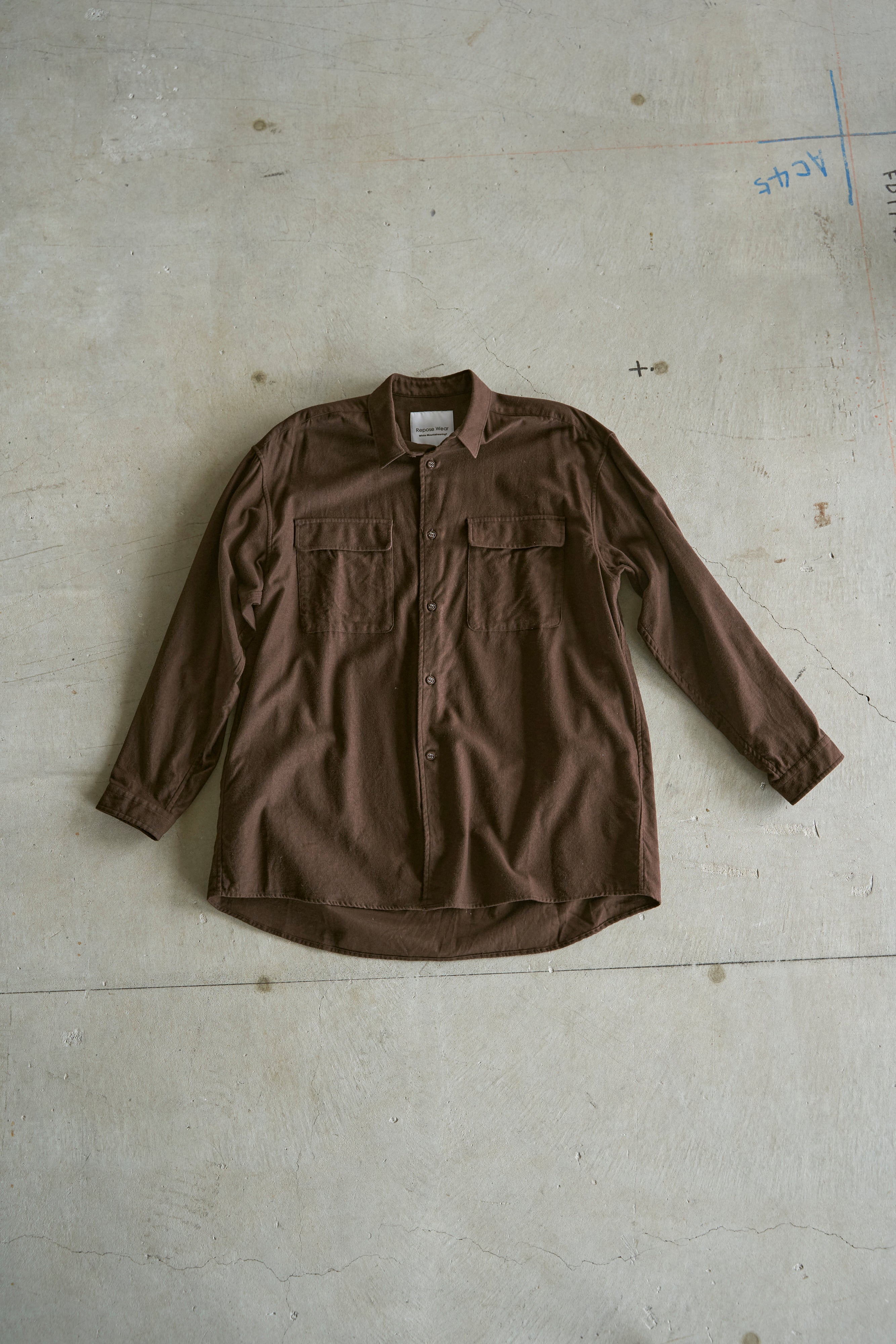 White Mountaineering / MOLESKIN WIDE SHIRT