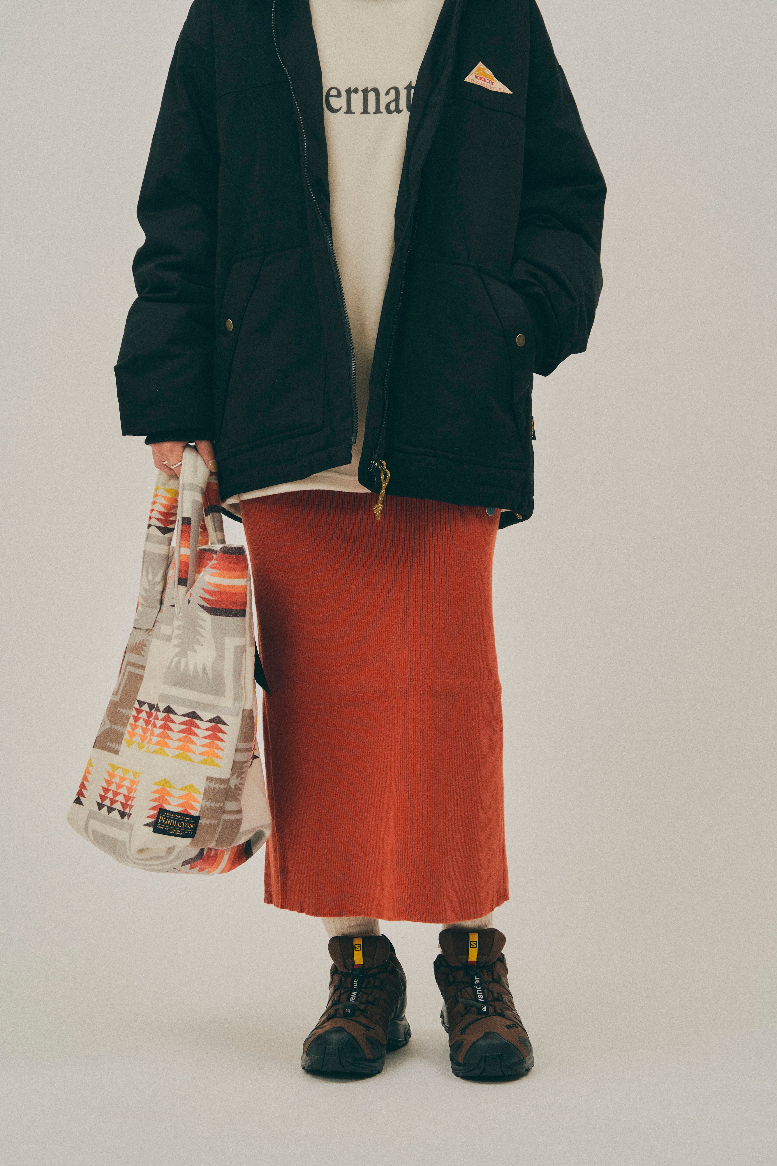 Auntierosa Holiday / リブニットナロースカート