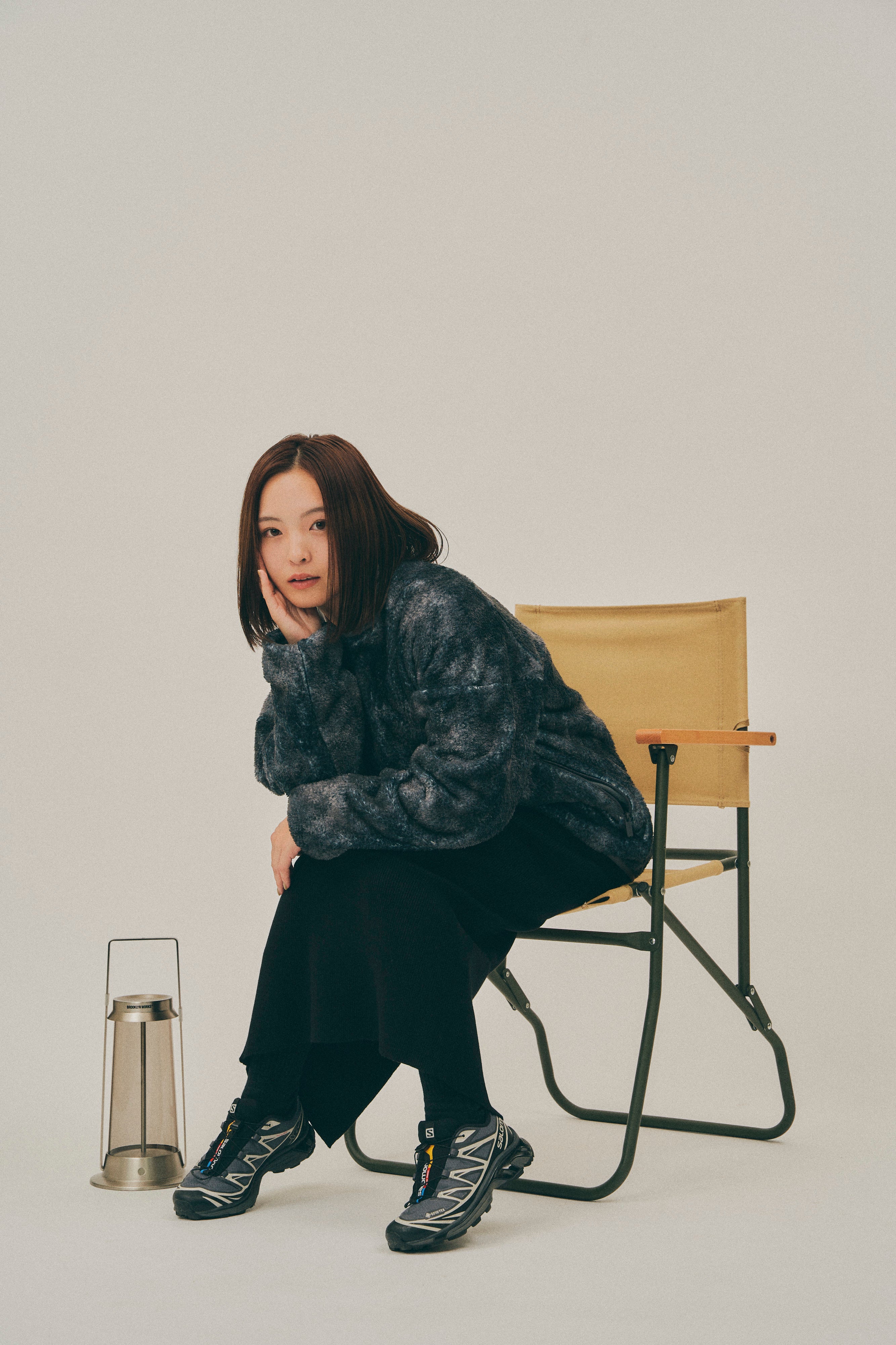 White Mountaineering / ABSTRUCT PATTERN FLEECE BLOUSON