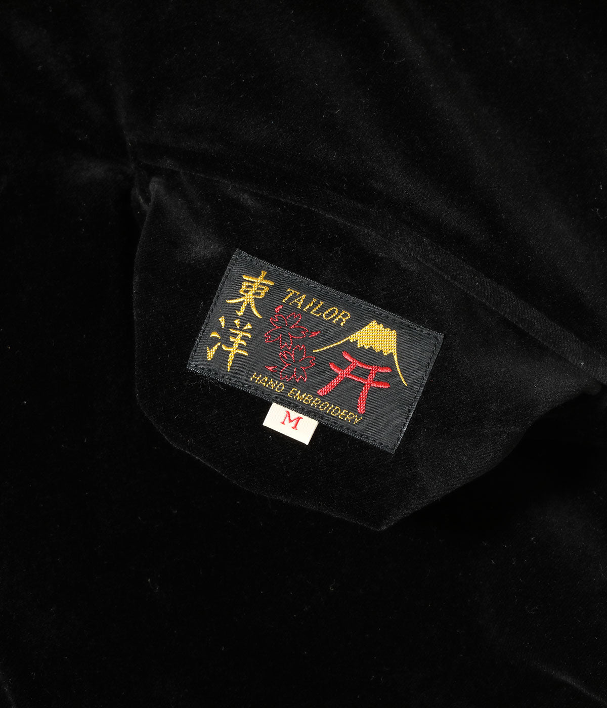 TAILOR TOYO / Lot No. TT15792-119 / Late 1950s Style Velveteen Souvenir Jacket “POLAR BEAR” × “ALASKA MAP”