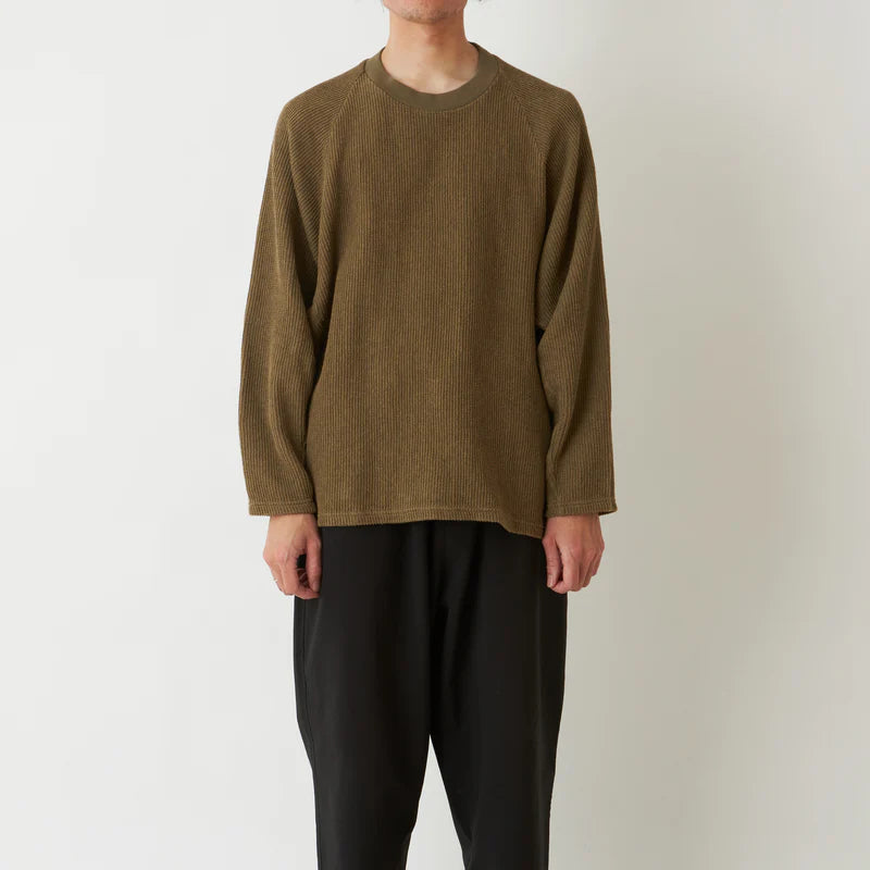 White Mountaineering / RASCHEL RAGLAN OVER SIZED PULLOVER