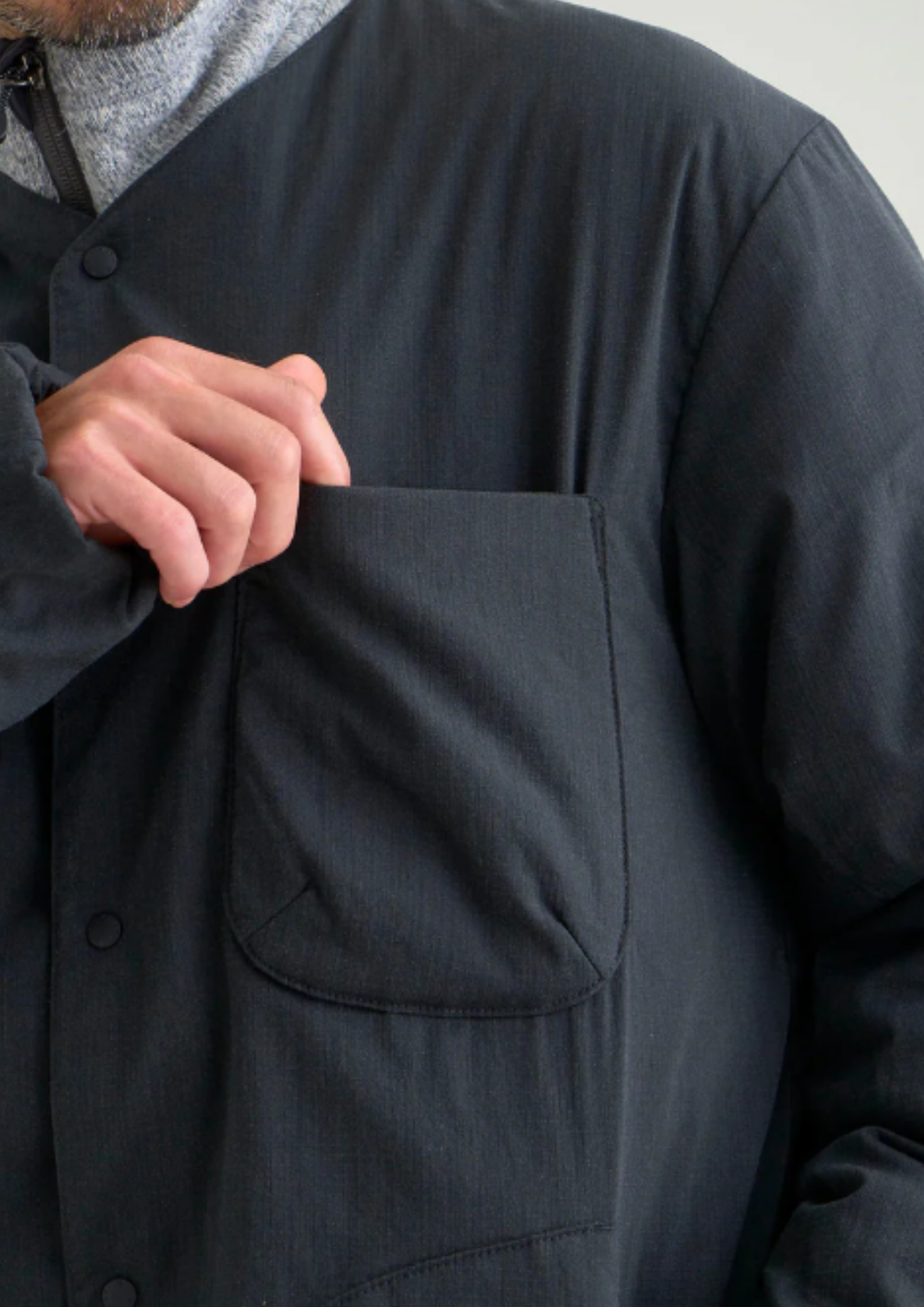 NANGA / HINOC RIPSTOP INNER DOWN CARDIGAN