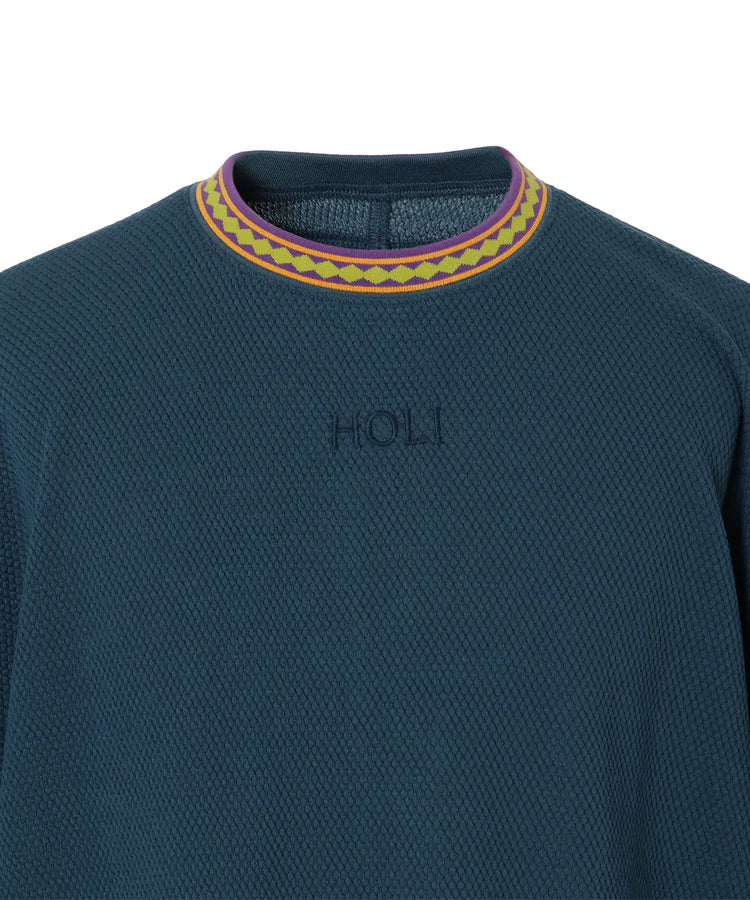 NANGA / RINGER COLLAR PANEL TEE