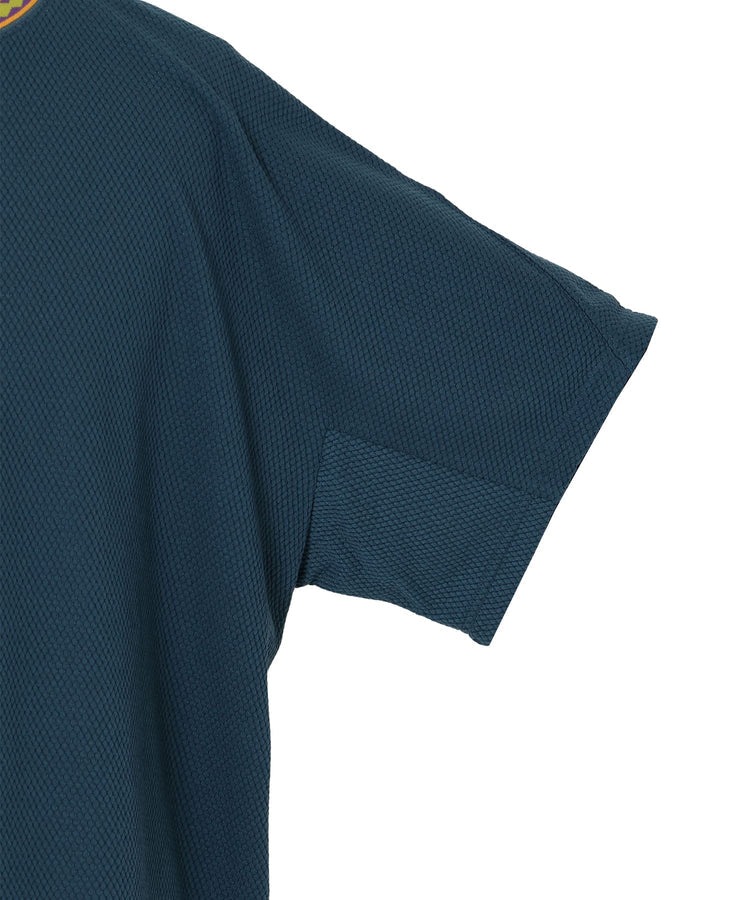 NANGA / RINGER COLLAR PANEL TEE