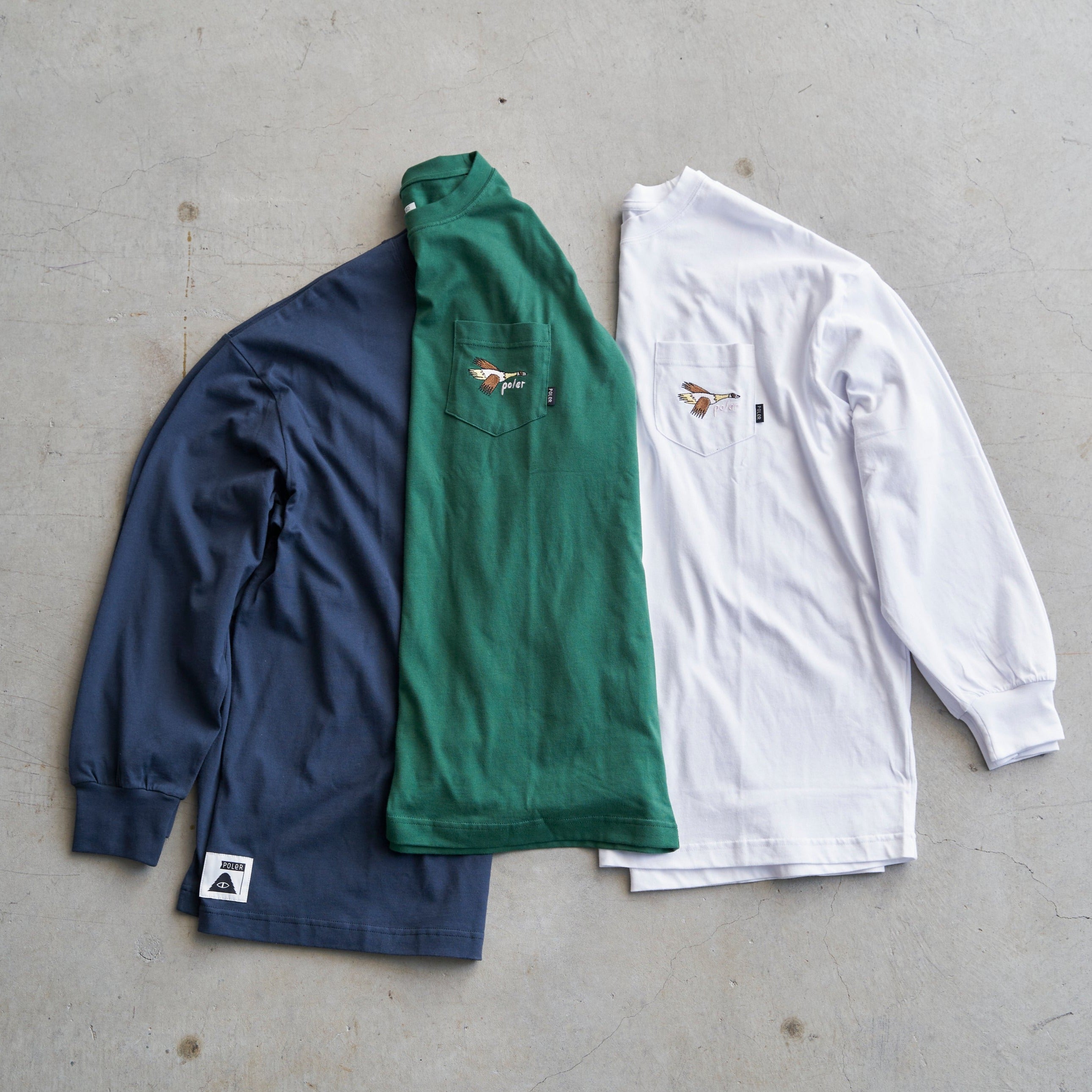 POLER / GOOSEY POCKET L/S TEE