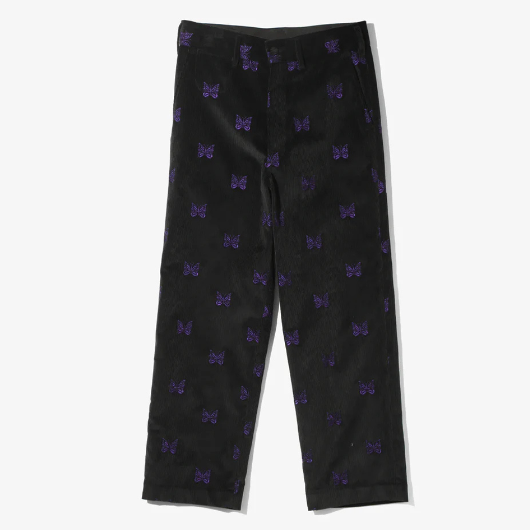 Needles / Straight Trouser-Papillon Emb. Corduroy