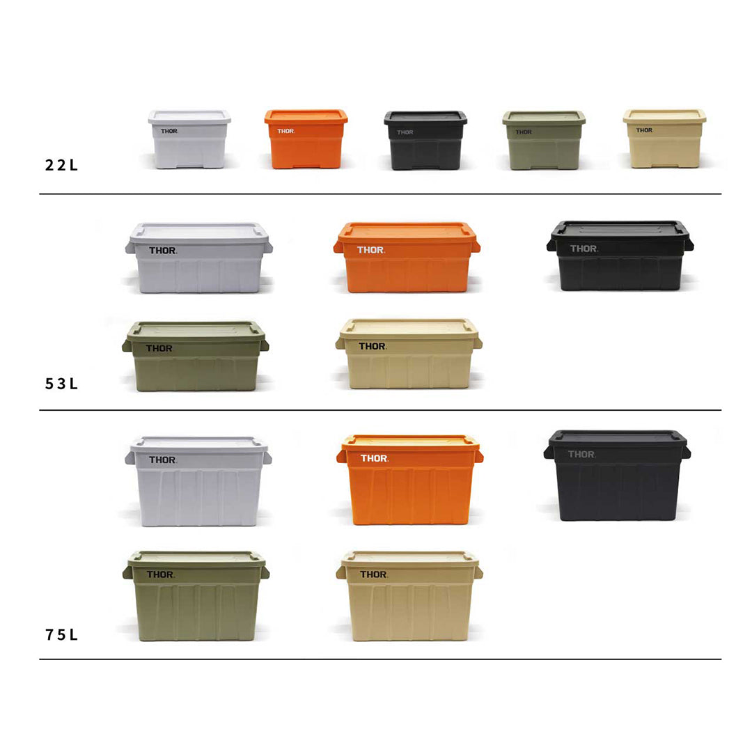 THOR / Large Totes With Lid 53L