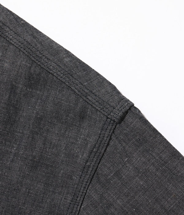 SUGAR CANE / BLACK CHANBRAY WORK SHIRTS L/S