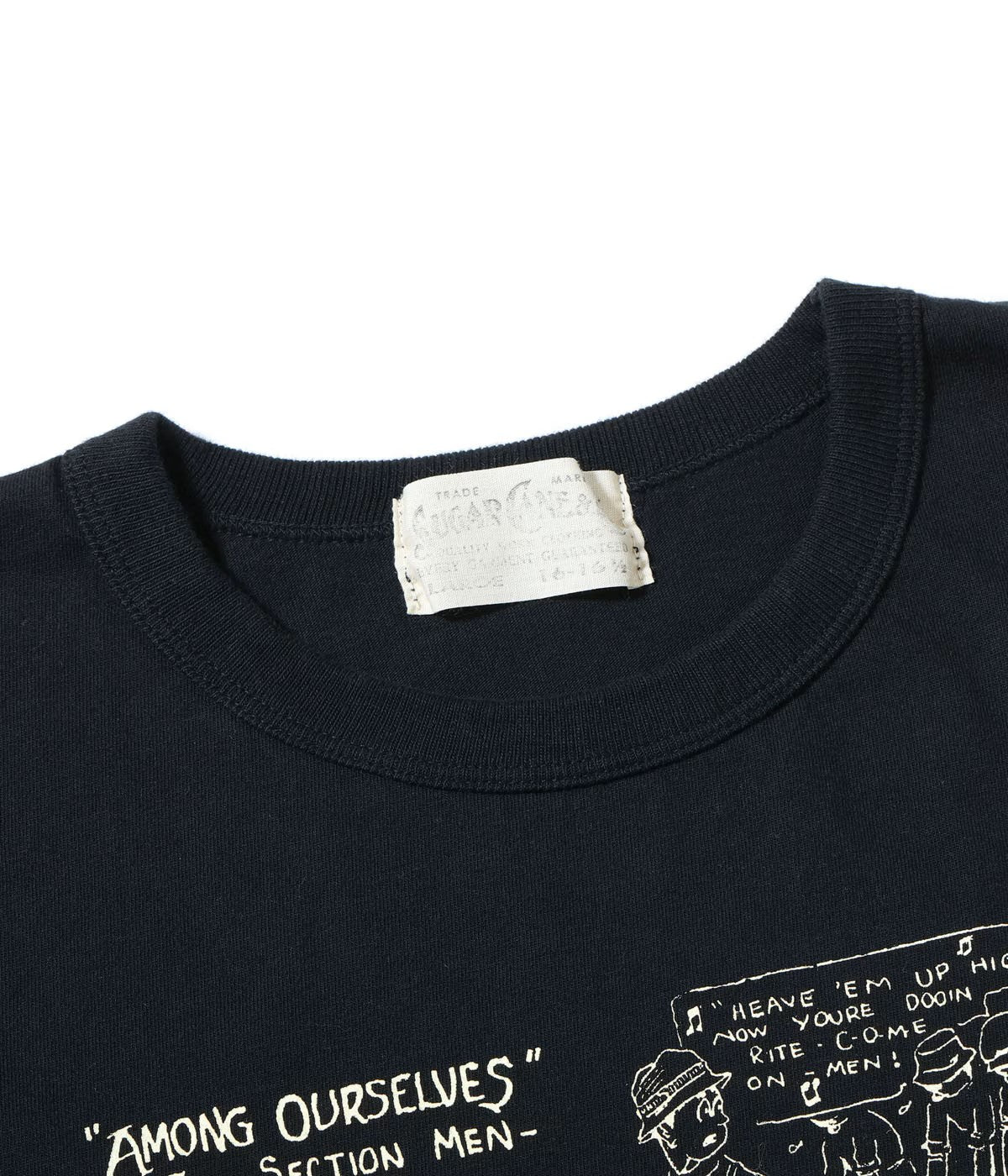 SUGAR CANE / Lot No. SC79584 / 1920's CARTOON T-SHIRT “AMONG OURSELVES”