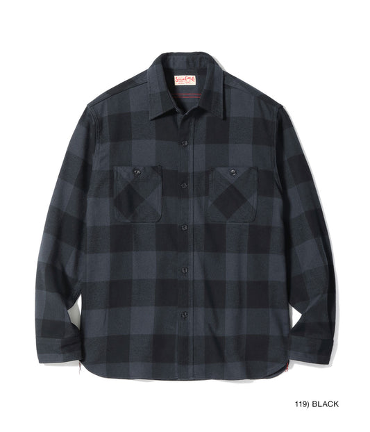 SUGAR CANE / Lot No. SC29557 / TWILL CHECK WORK SHIRT