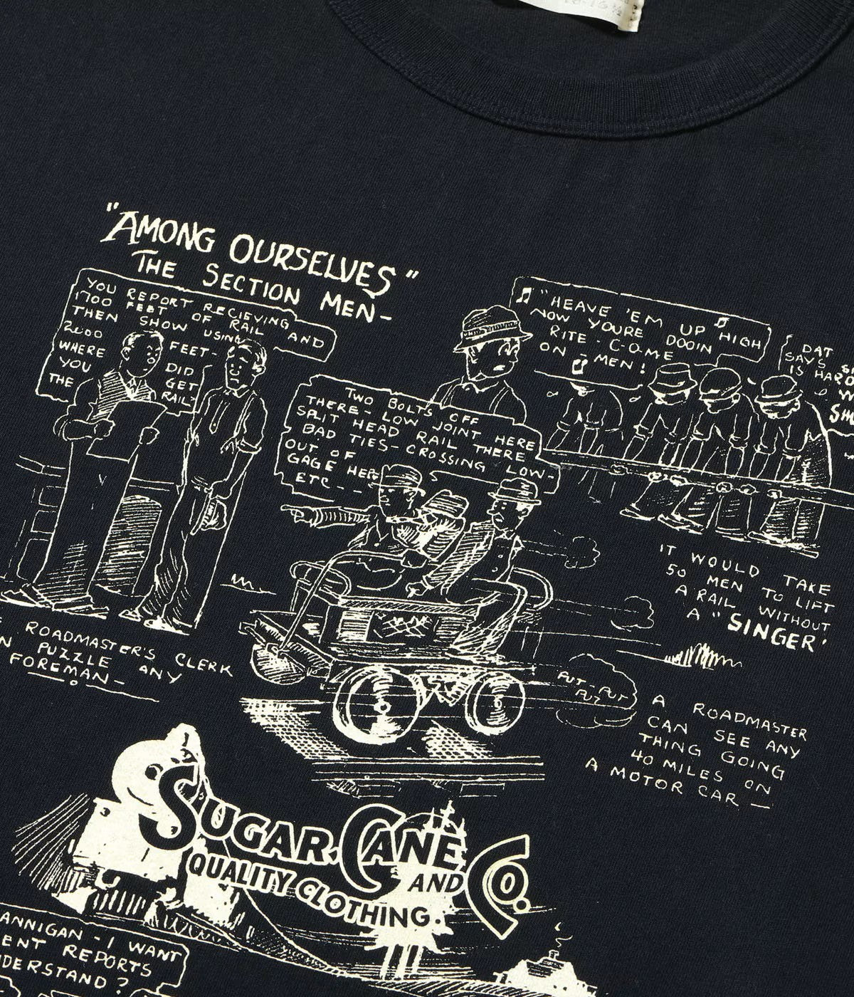 SUGAR CANE / Lot No. SC79584 / 1920's CARTOON T-SHIRT “AMONG OURSELVES”