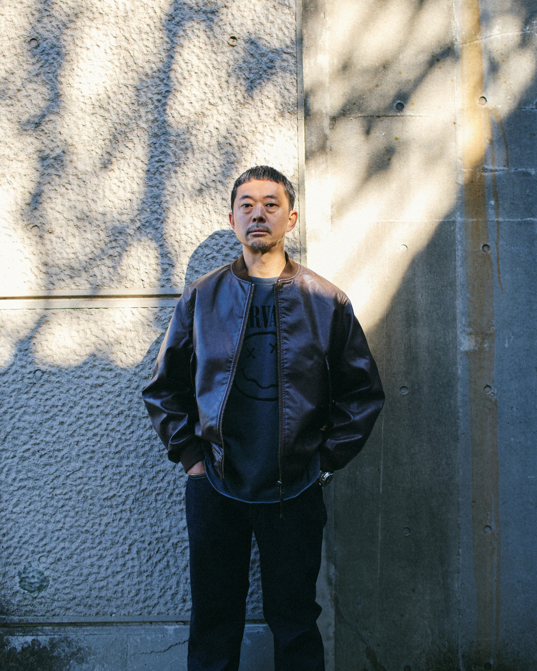 ARMY TWILL / Vegan Leather Blouson