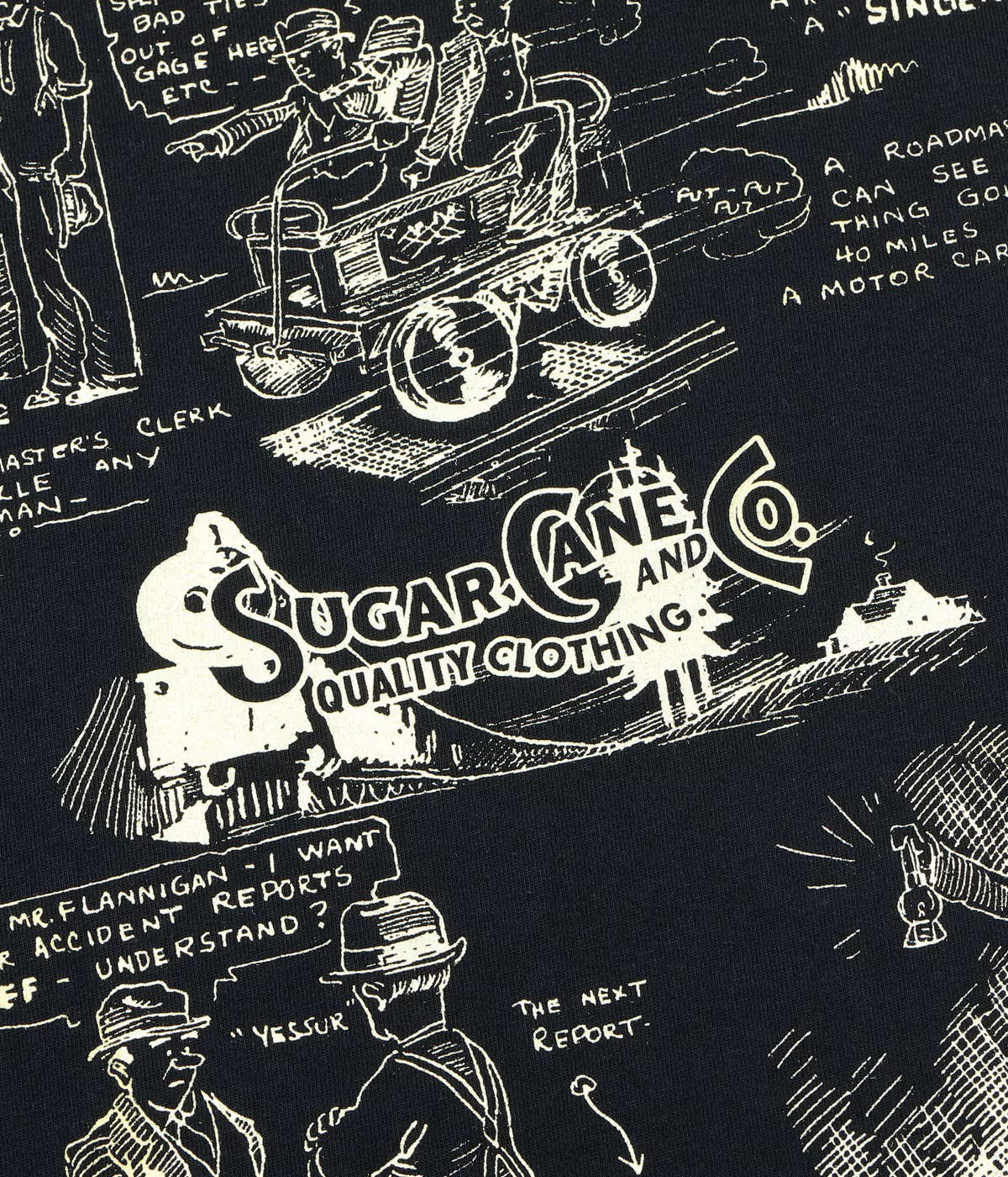 SUGAR CANE / Lot No. SC79584 / 1920's CARTOON T-SHIRT “AMONG OURSELVES”