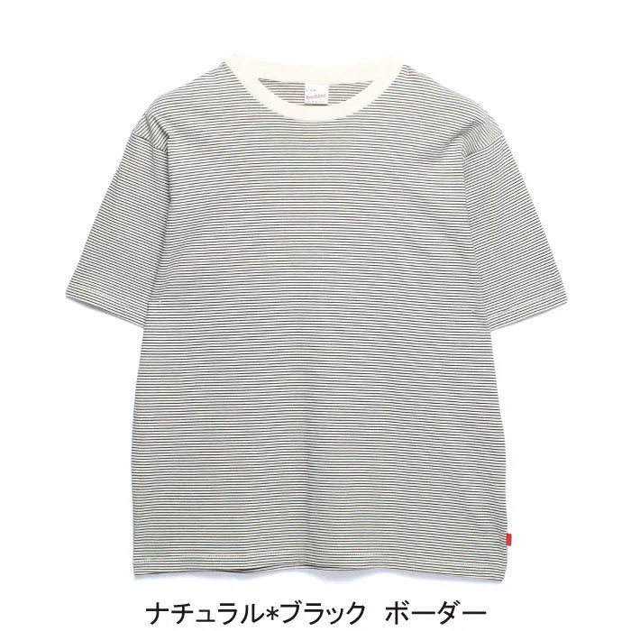 Healthknit / ナローボーダー クルーネック半袖Tシャツ