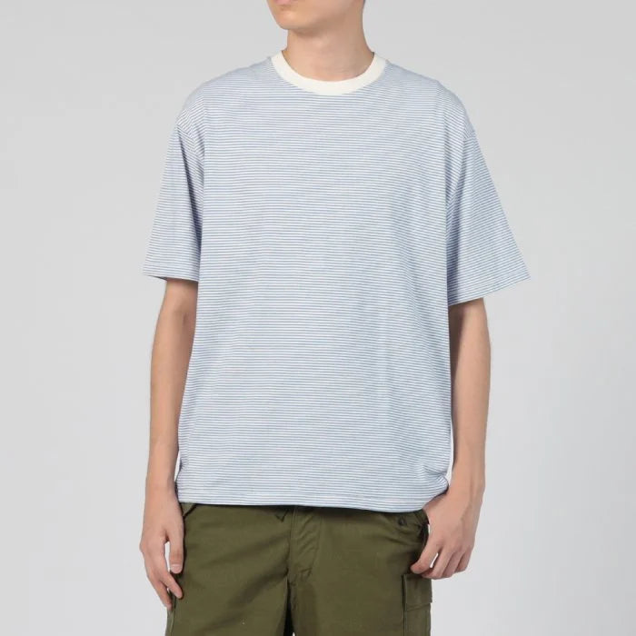 Healthknit / ナローボーダー クルーネック半袖Tシャツ