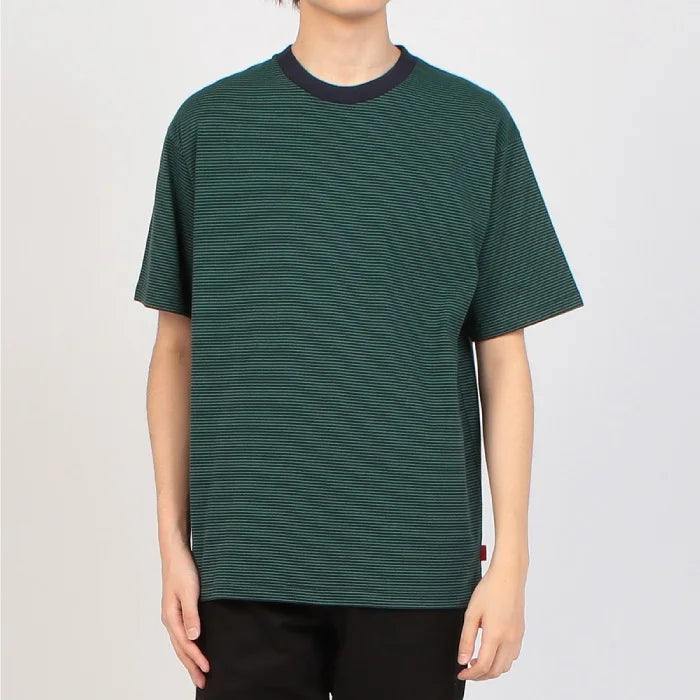 Healthknit / ナローボーダー クルーネック半袖Tシャツ