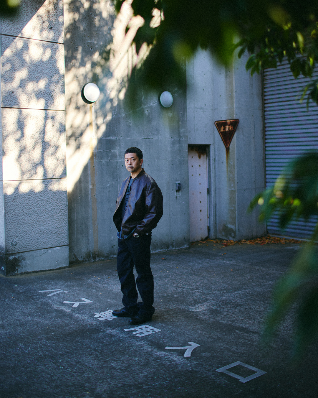 ARMY TWILL / Vegan Leather Blouson