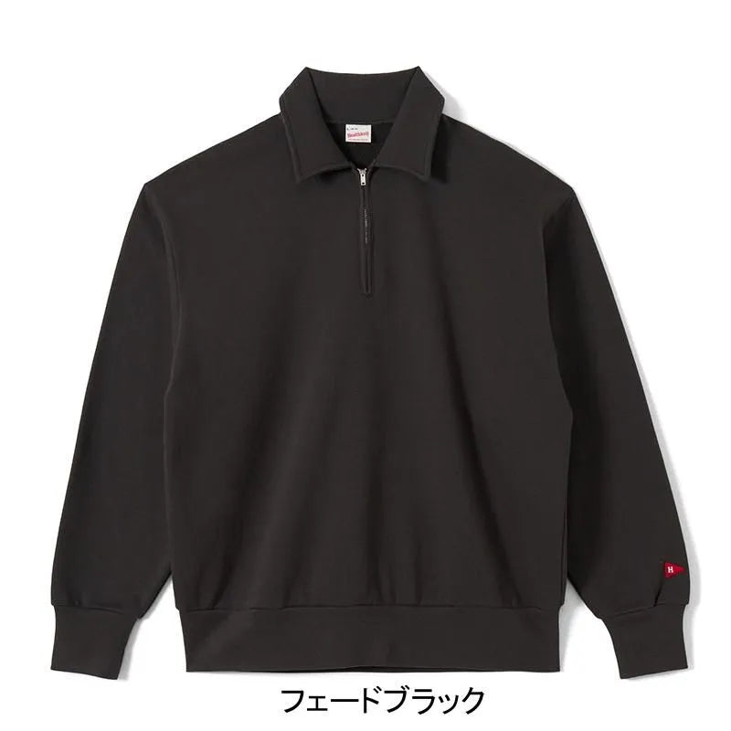 Healthknit / クラシックスウェット 衿付きハーフジップ 長袖