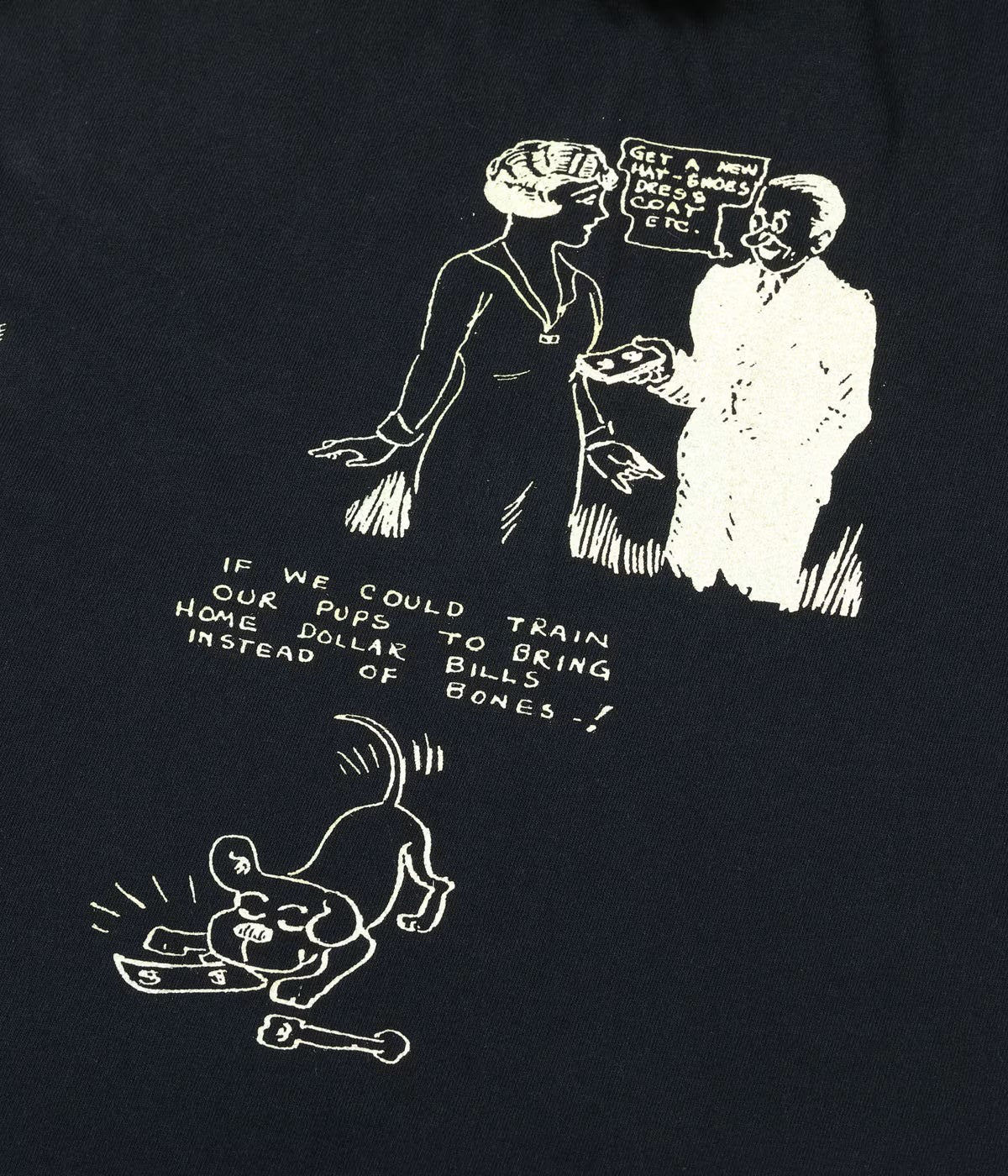 SUGAR CANE / Lot No. SC79584 / 1920's CARTOON T-SHIRT “AMONG OURSELVES”