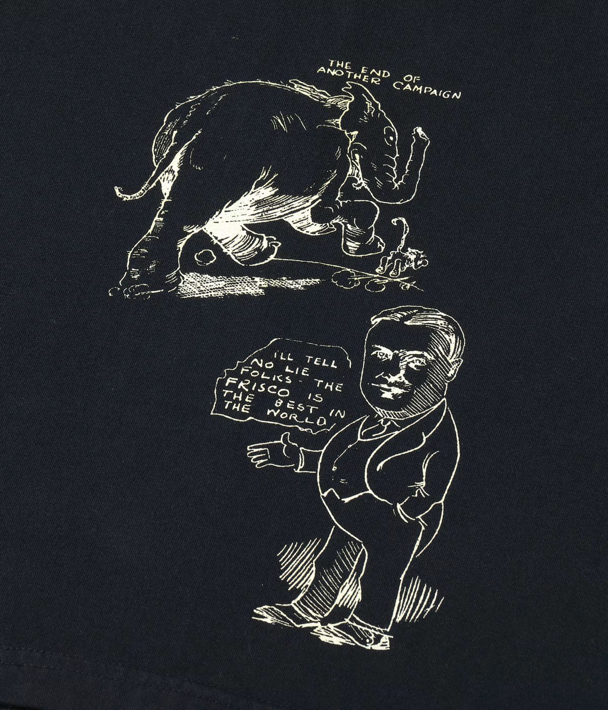 SUGAR CANE / Lot No. SC79584 / 1920's CARTOON T-SHIRT “AMONG OURSELVES”