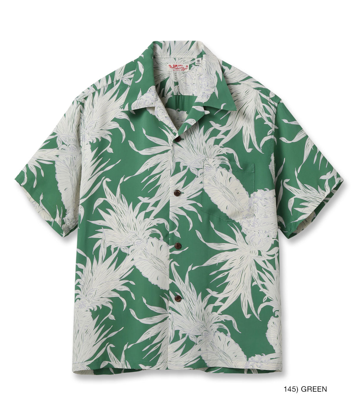 SUN SURF / Lot No. SS39413 / RAYON HAWAIIAN SHIRT “ISLAND PINEAPPLE”