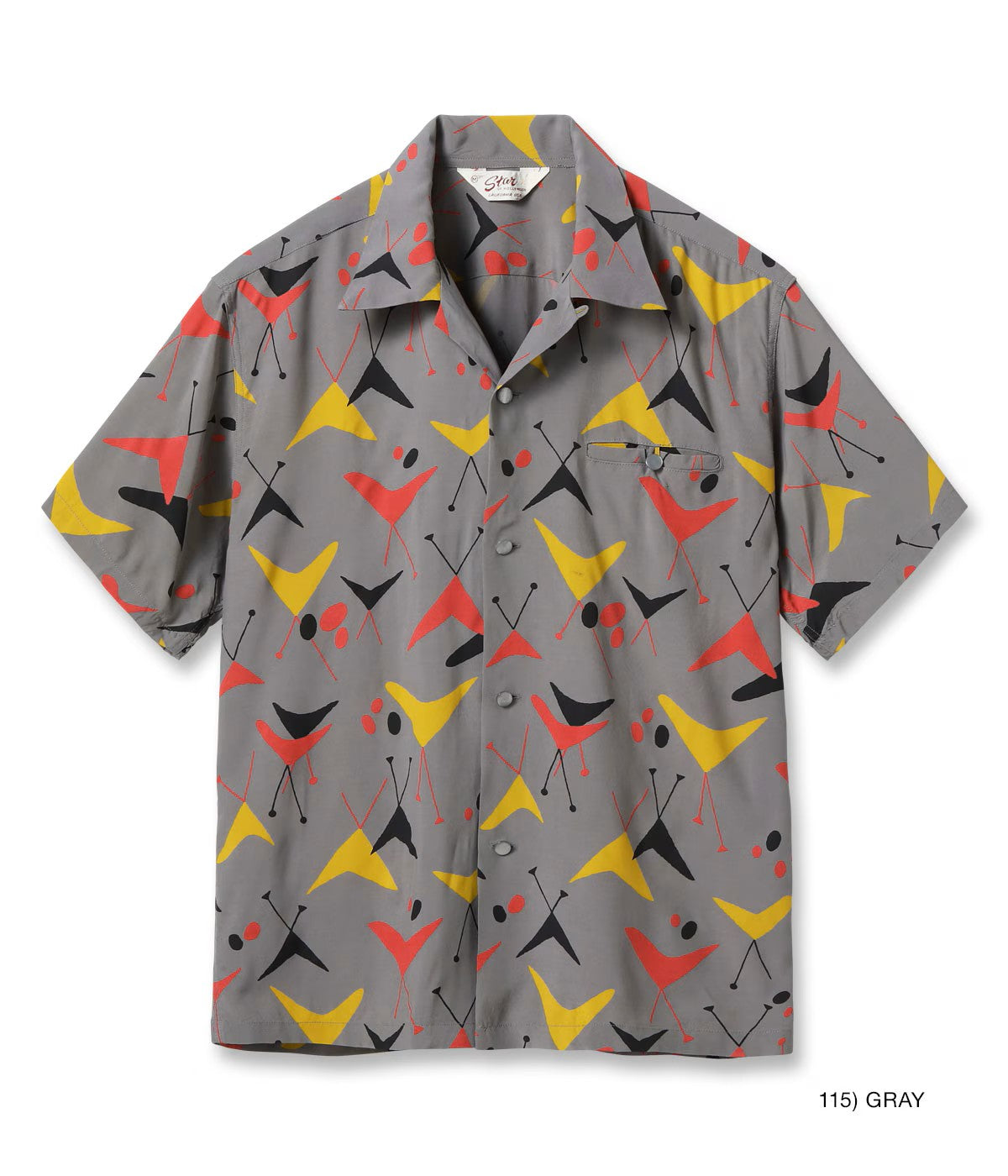 STAR OF HOLLYWOOD / Lot No. SH39492 / HIGH DENSITY RAYON OPEN SHIRT “ATOMIC”