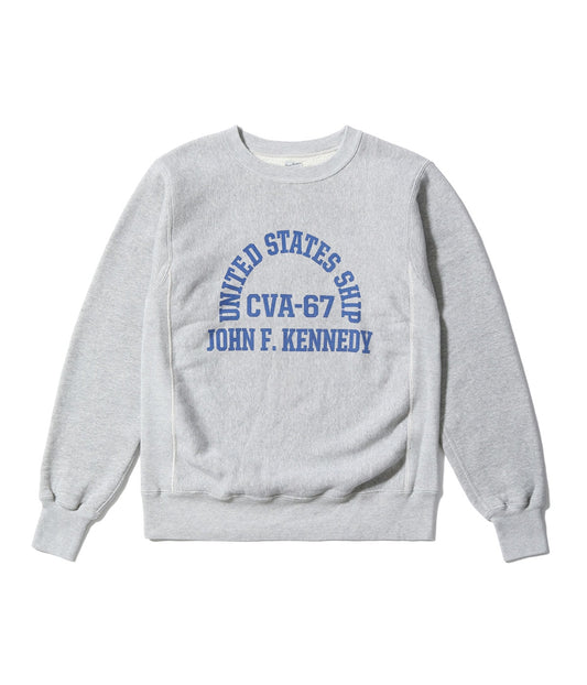 BUZZ RICKSON'S / Lot No. BR69645 / HORIZONTAL KNITTING SWEAT SHIRT “CVA-67 J.F. KENNEDY”
