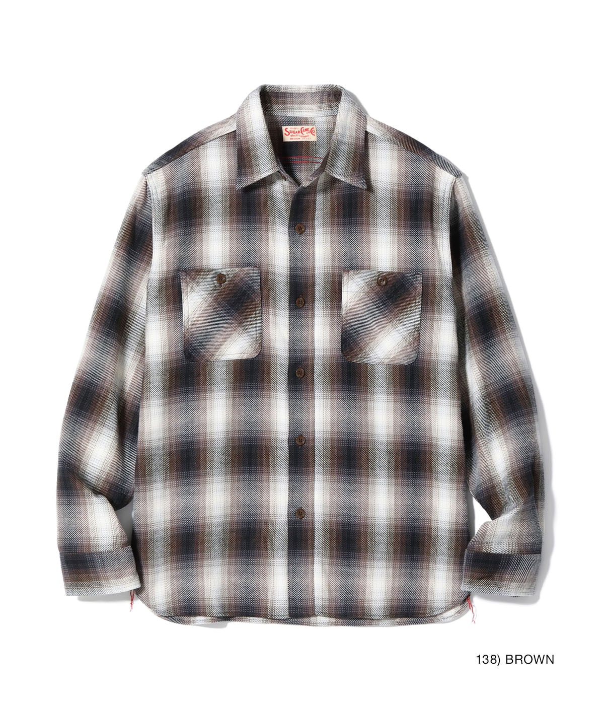 SUGAR CANE / Lot No. SC29561 / TWILL CHECK WORK SHIRT