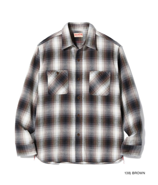 SUGAR CANE / Lot No. SC29561 / TWILL CHECK WORK SHIRT