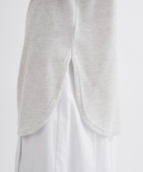 EDIT Gris / ビッグシルエットワッフル半袖Tシャツ