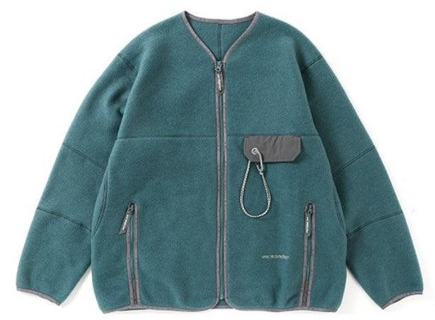 and wander / wool fleece cardigan