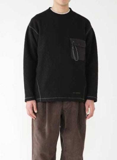 and wander / re wool JQ crew neck