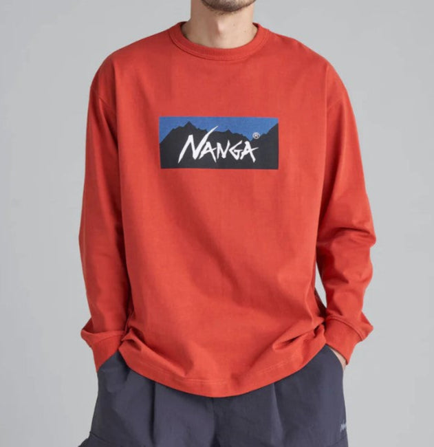 NANGA / ECO HYBRID BOX LGO L/S TEE