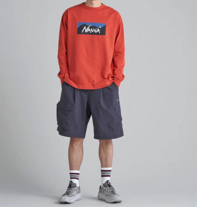 NANGA / ECO HYBRID BOX LGO L/S TEE